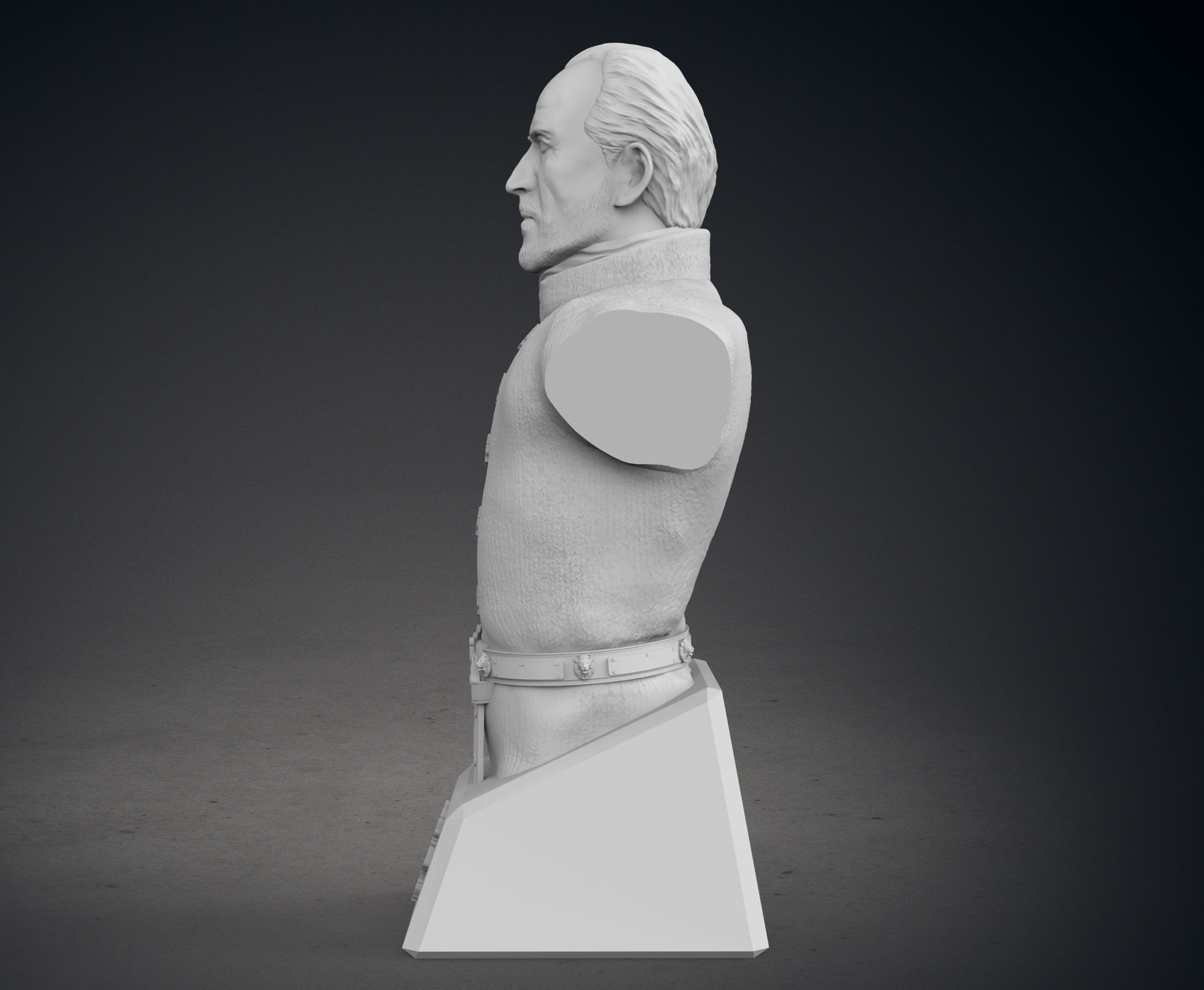 Tywin Lannister Bust 3D print model_3