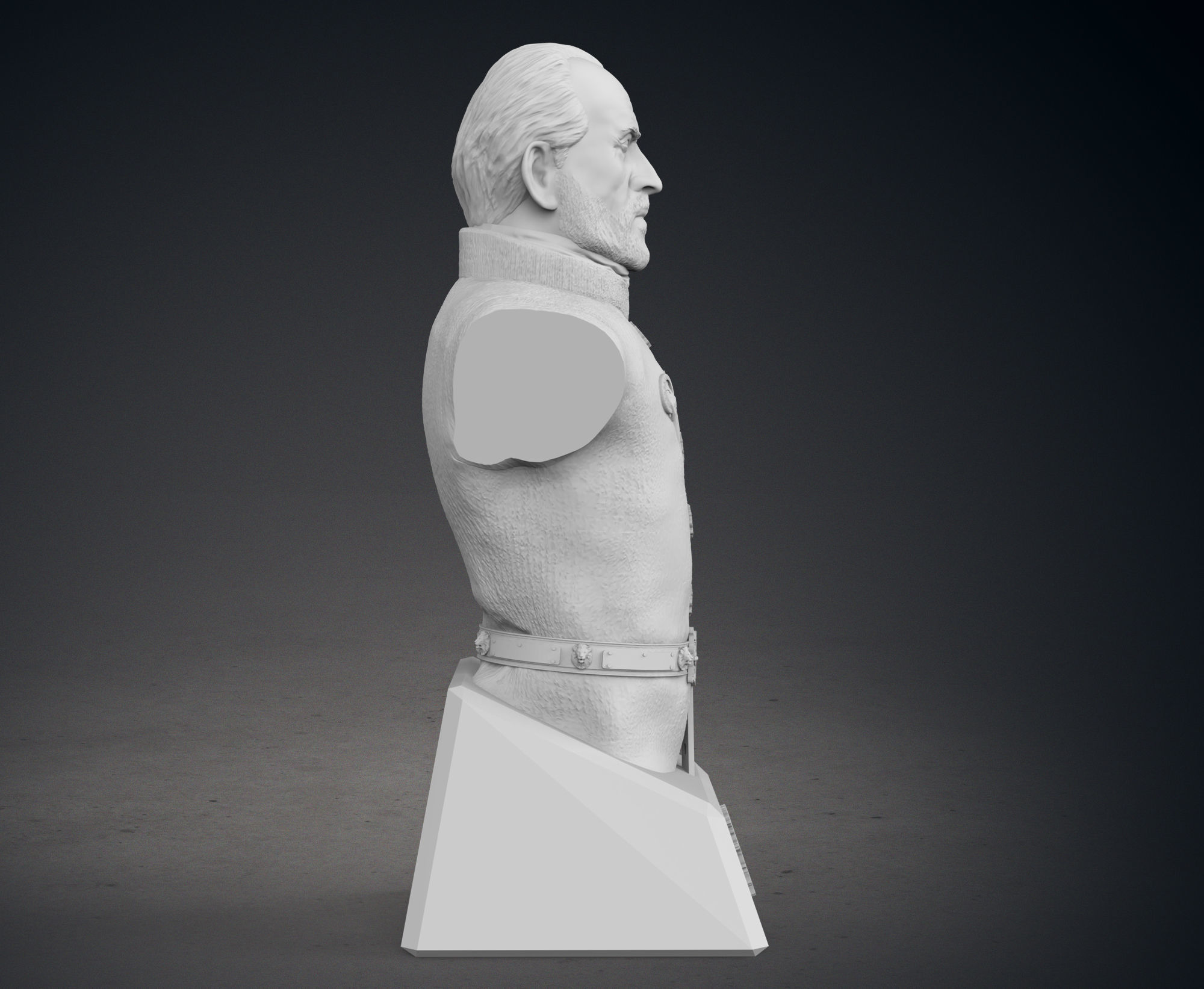 Tywin Lannister Bust 3D print model_7