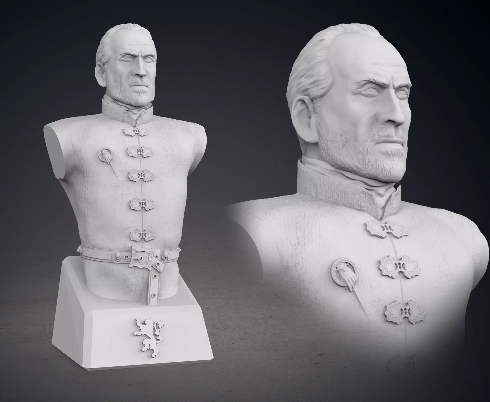 Tywin Lannister Bust 3D print model_0