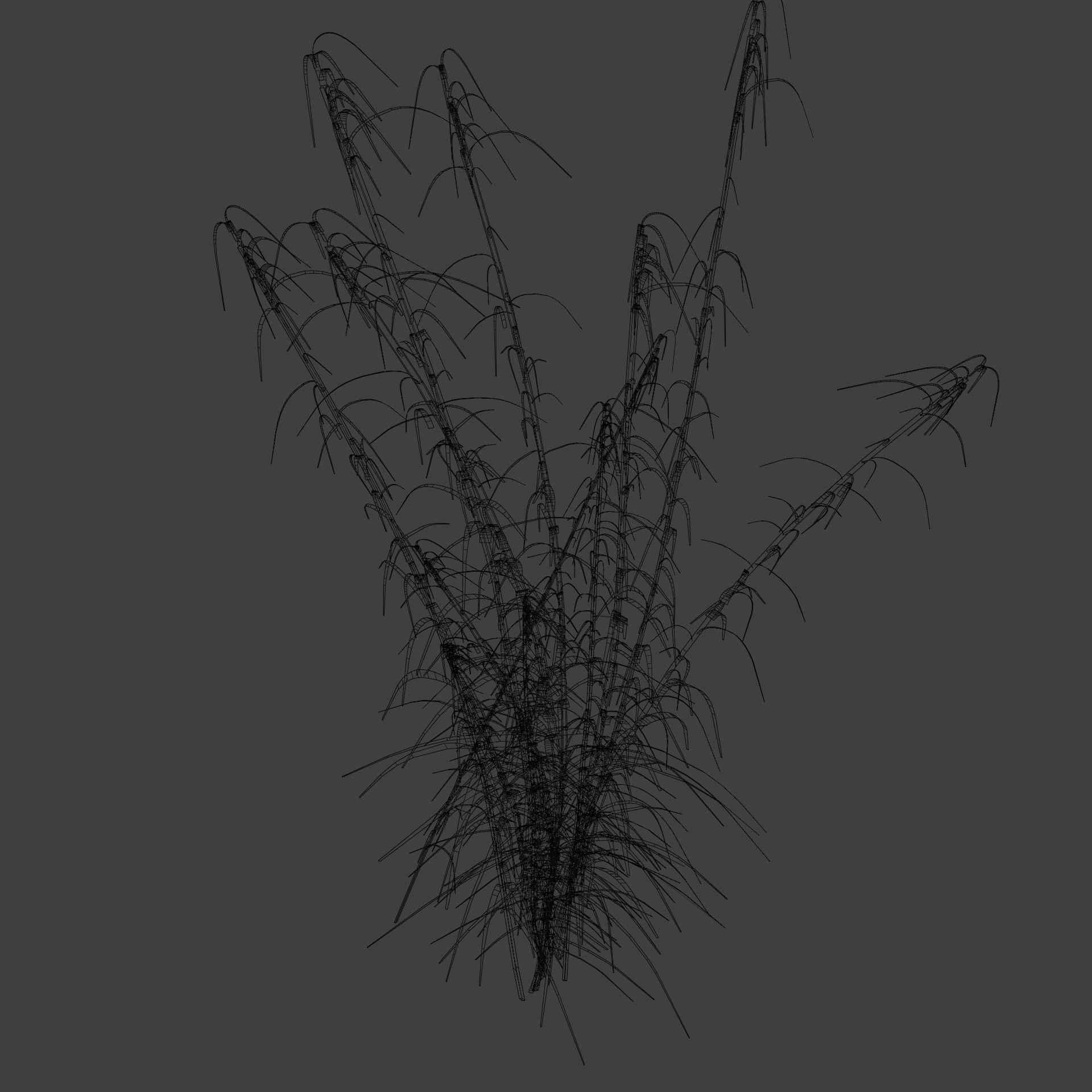 Reeds grass - grass 3D model_4