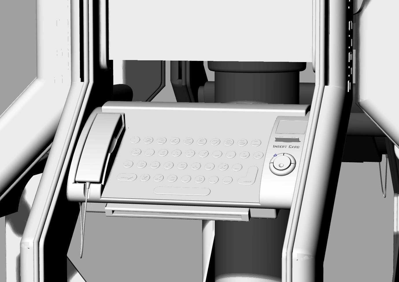 Multi kiosco environment design booth design 3D print model_7