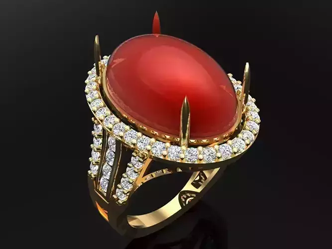 Gemstone Rings - Oval stone ring - Womens Rings