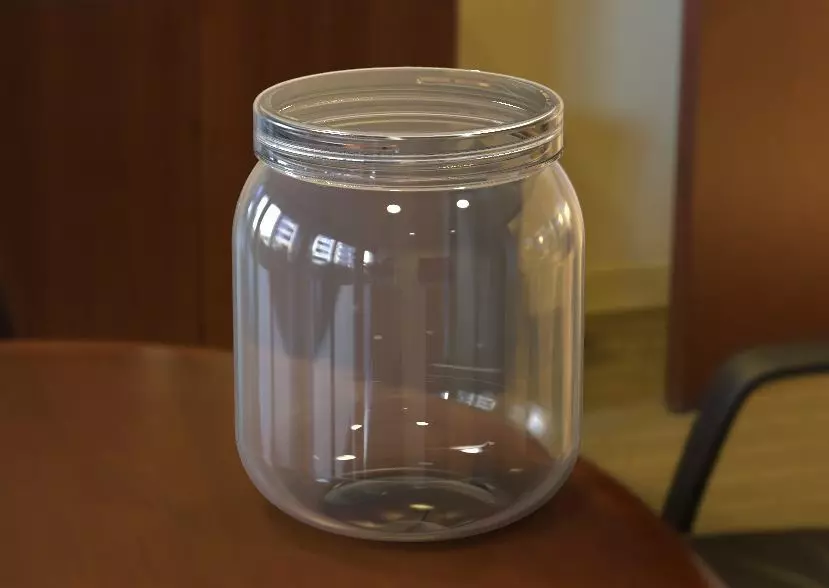 Plastic Jar 3D print model_0