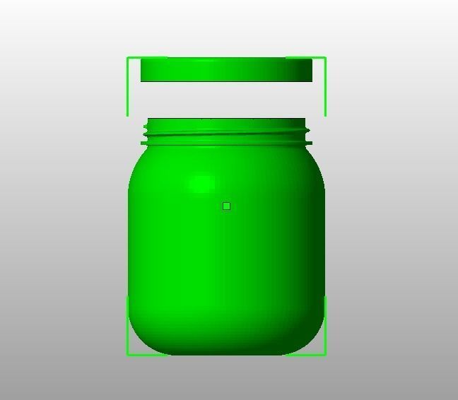 Plastic Jar 3D print model_16