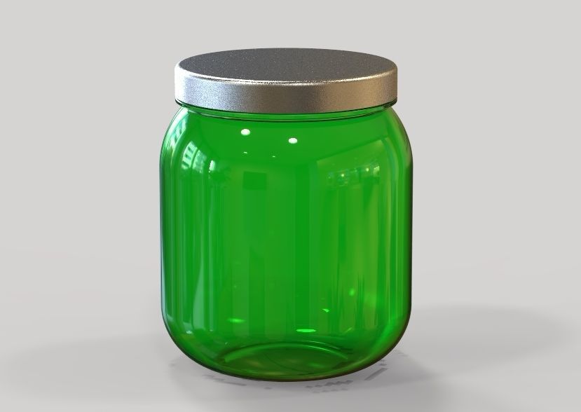 Plastic Jar 3D print model_34