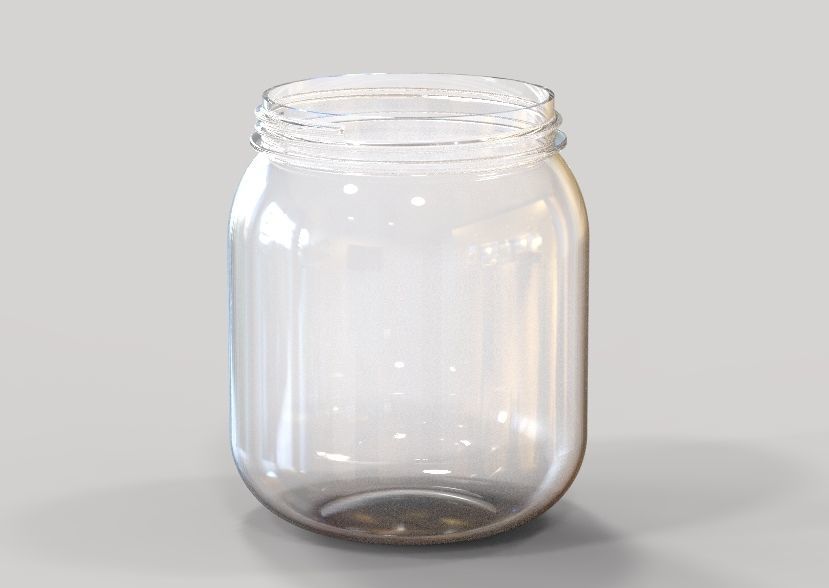 Plastic Jar 3D print model_24