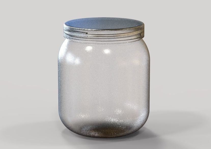 Plastic Jar 3D print model_30