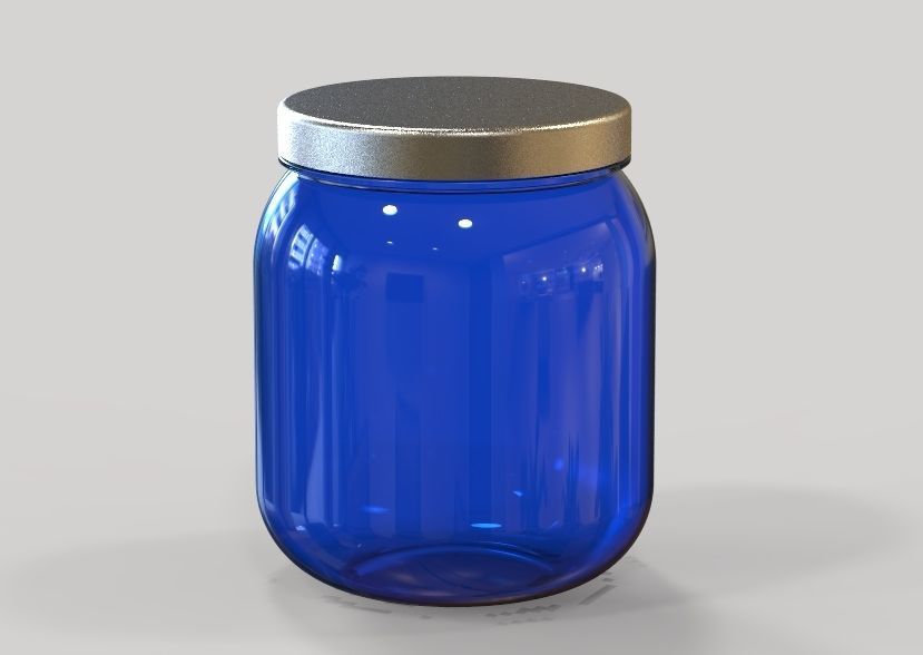 Plastic Jar 3D print model_35
