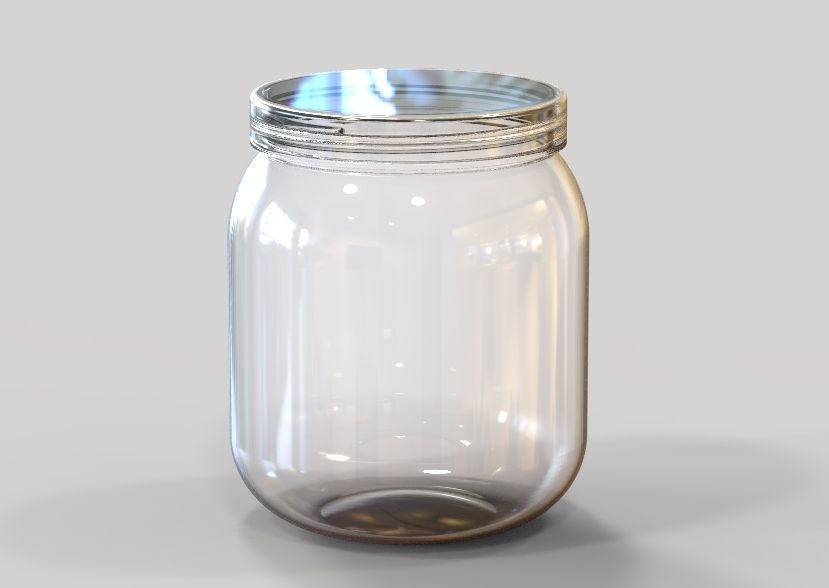 Plastic Jar 3D print model_22