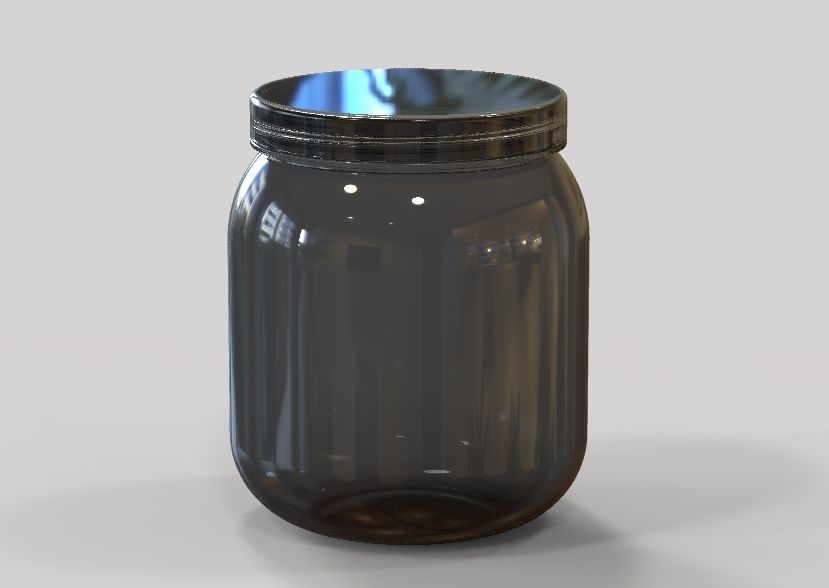 Plastic Jar 3D print model_29