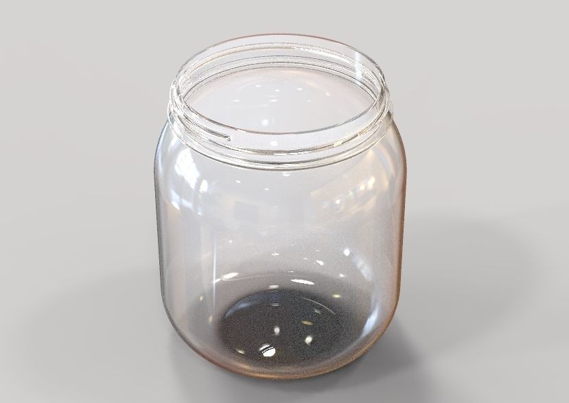 Plastic Jar 3D print model_25