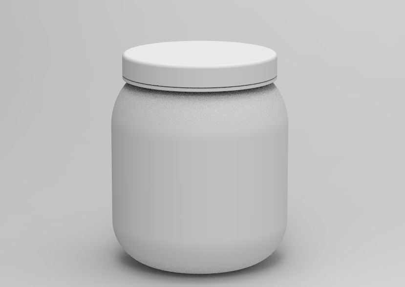 Plastic Jar 3D print model_19