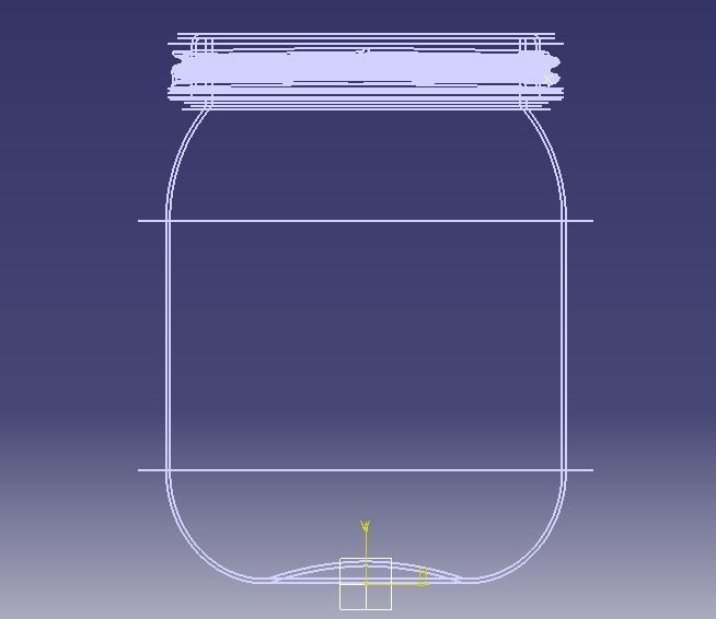 Plastic Jar 3D print model_7