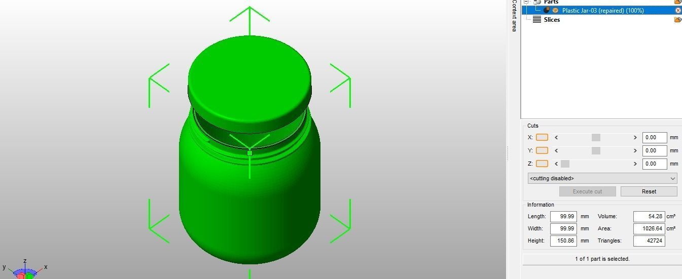 Plastic Jar 3D print model_15