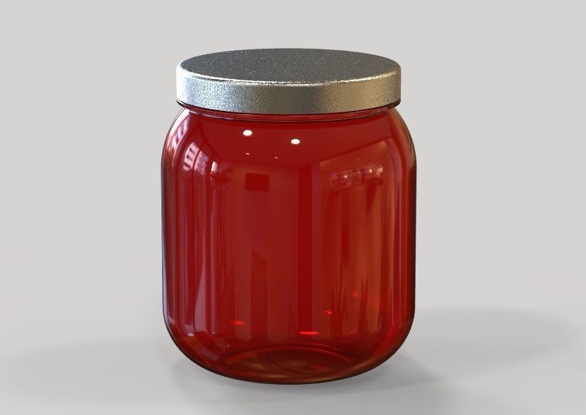 Plastic Jar 3D print model_33