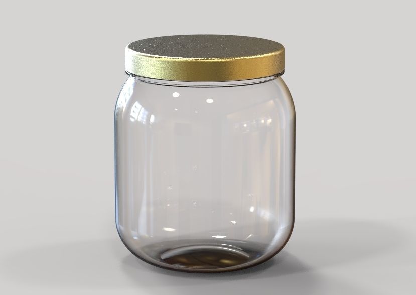 Plastic Jar 3D print model_36