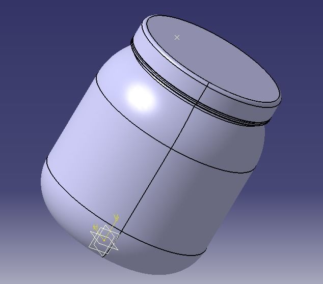 Plastic Jar 3D print model_11
