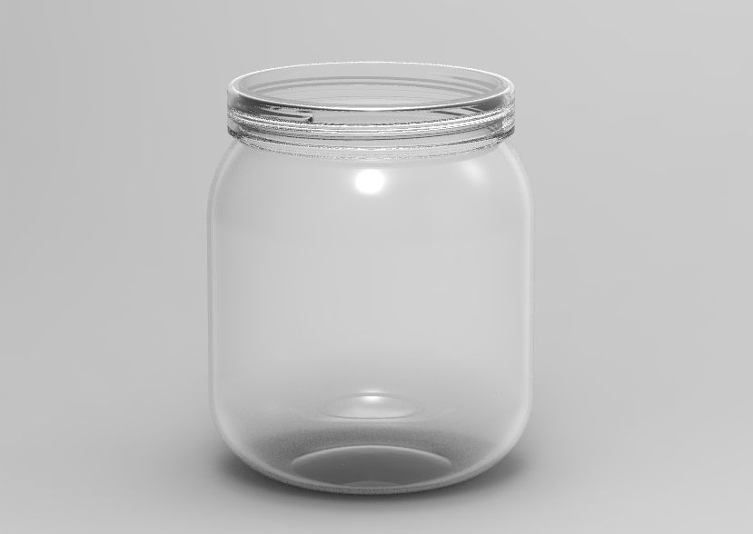 Plastic Jar 3D print model_21