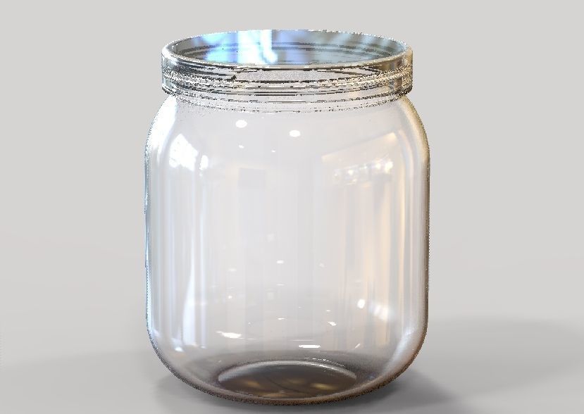 Plastic Jar 3D print model_23