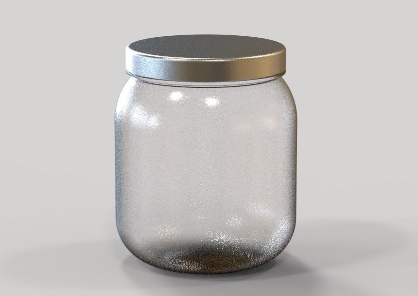 Plastic Jar 3D print model_31