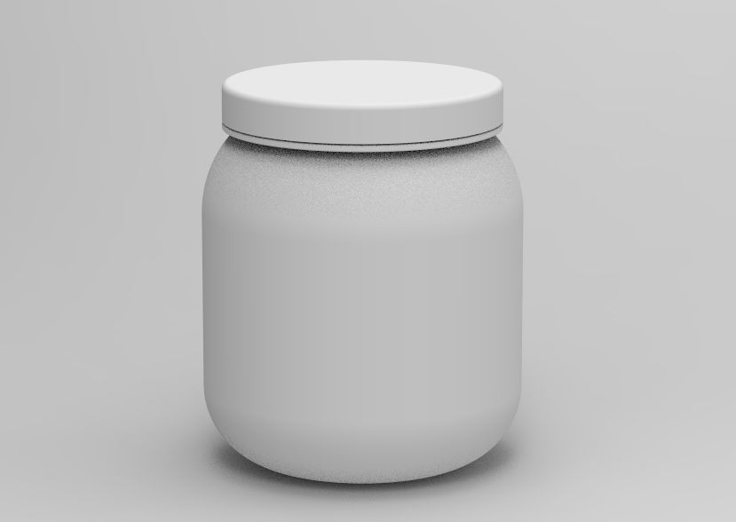 Plastic Jar 3D print model_20
