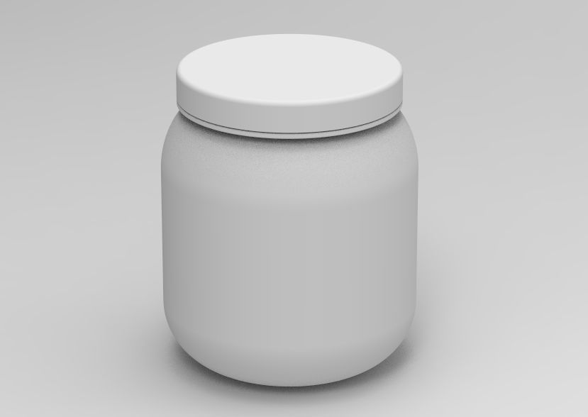 Plastic Jar 3D print model_17