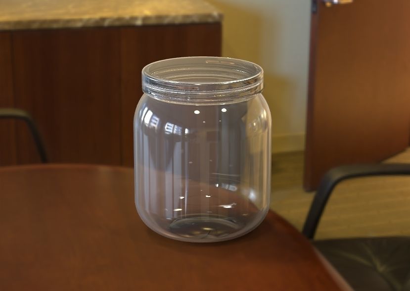 Plastic Jar 3D print model_40