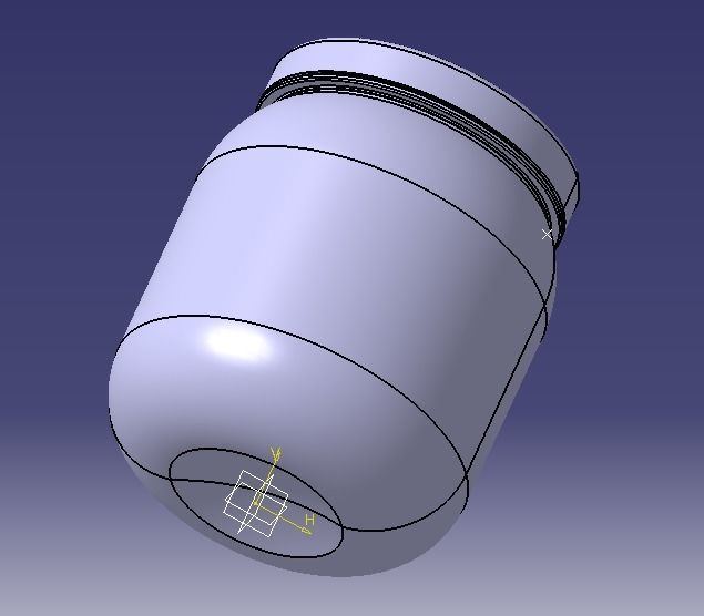 Plastic Jar 3D print model_10