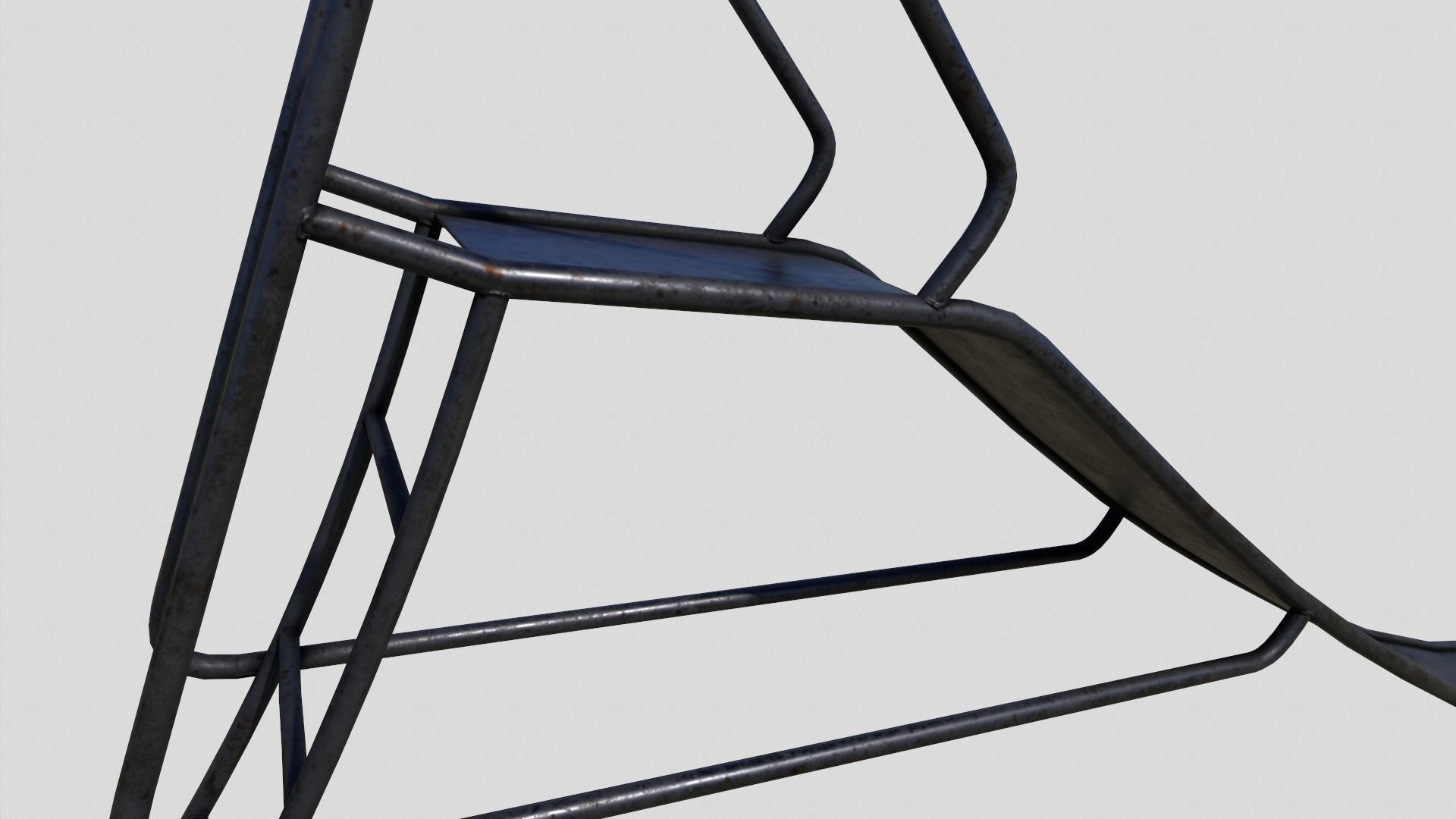 Old Slide Low-poly 3D model_4