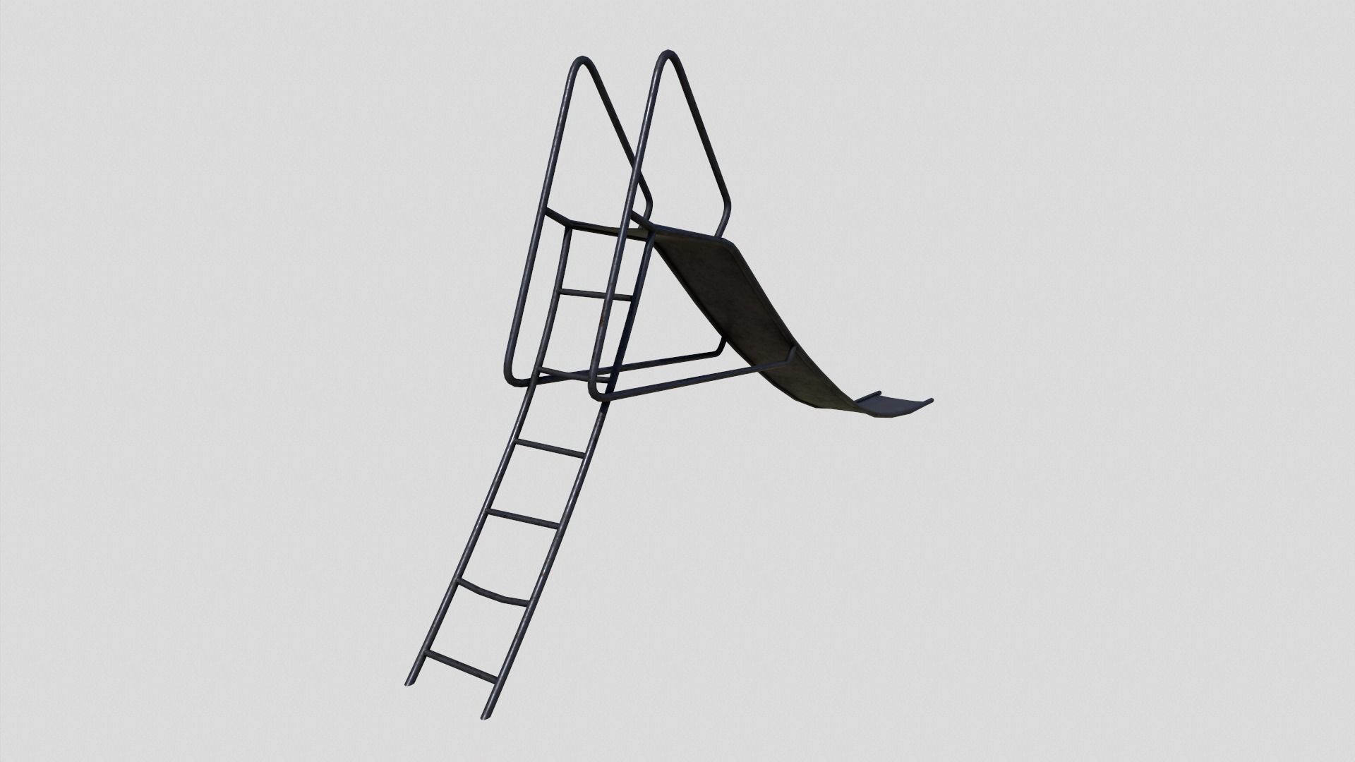 Old Slide Low-poly 3D model_3