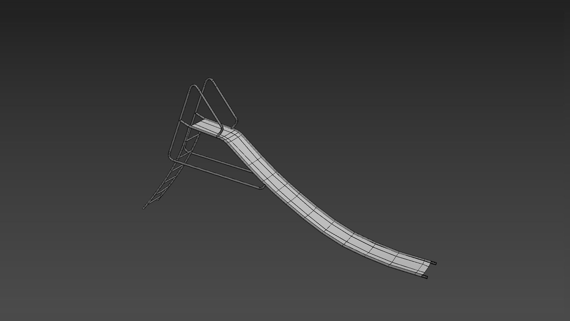 Old Slide Low-poly 3D model_6