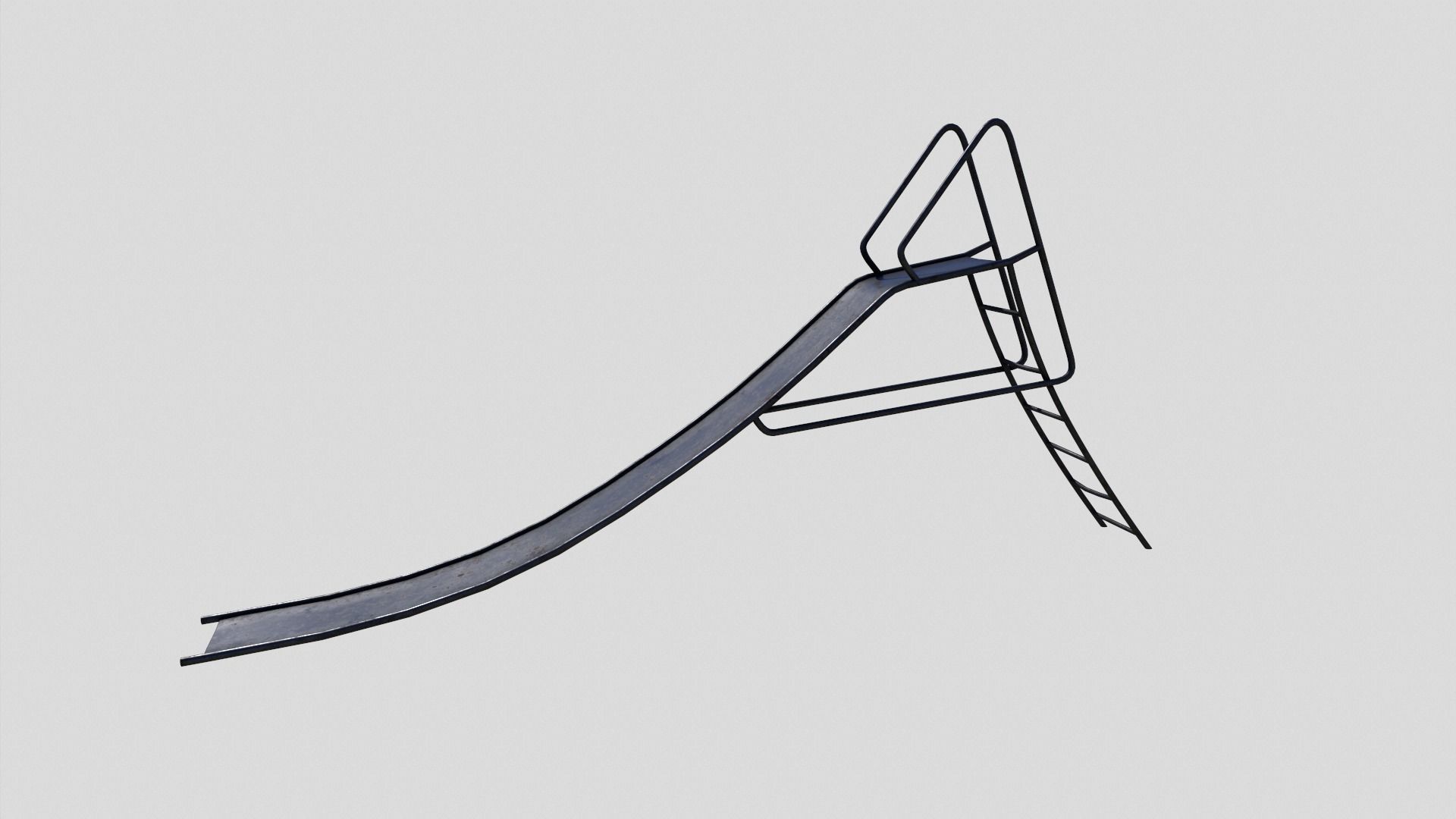 Old Slide Low-poly 3D model_1