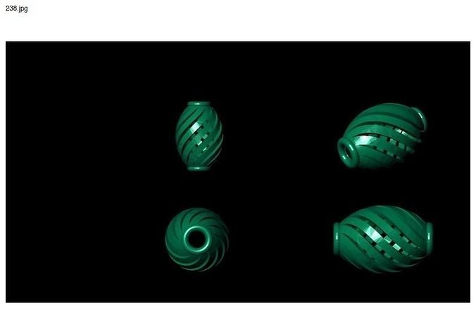 3 size stl beeds 3D print model