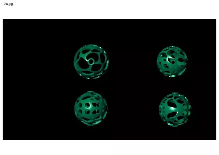 3 size stl beeds 3D print model_0