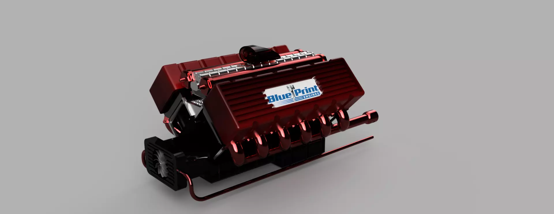 V12 engine 3D model_0