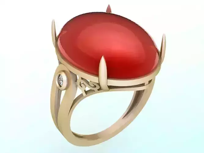 Gemstone Rings - Oval stone ring - Womens Rings