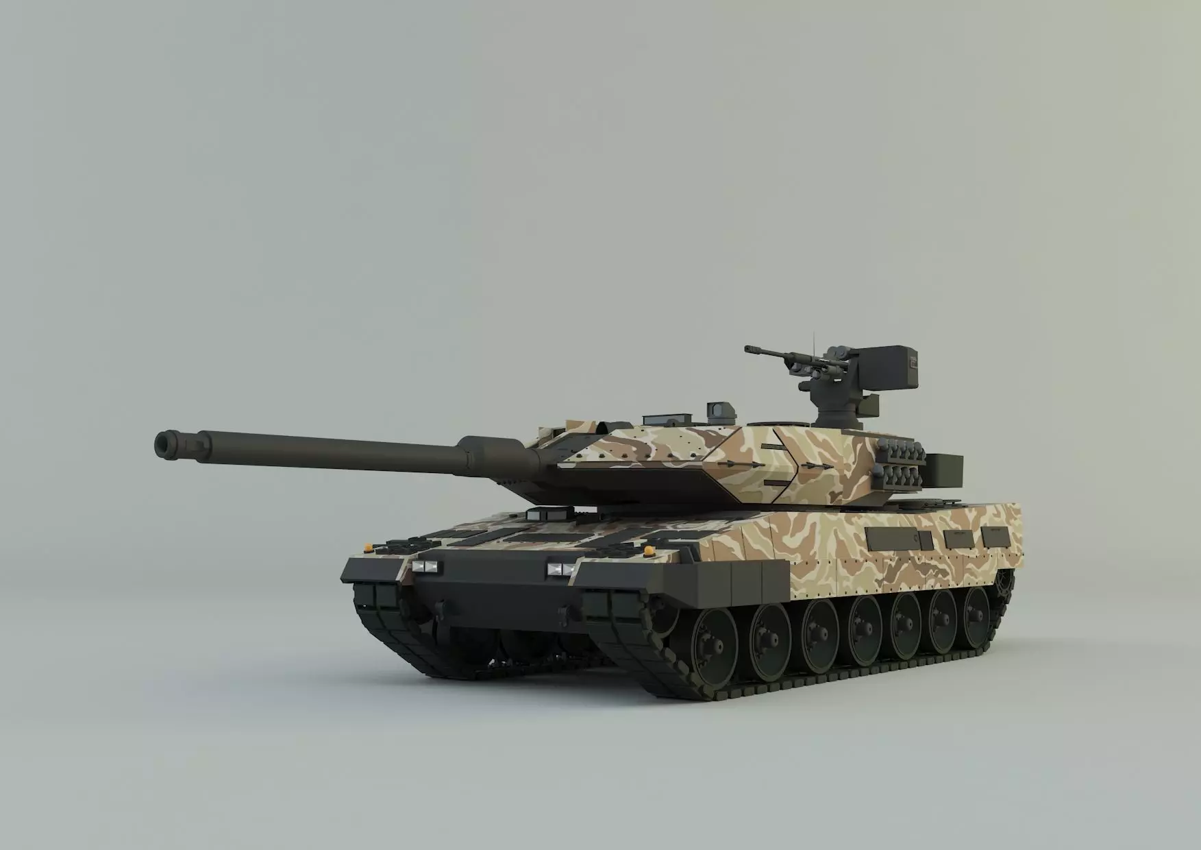 Leopard 2A6 military tank 3D model