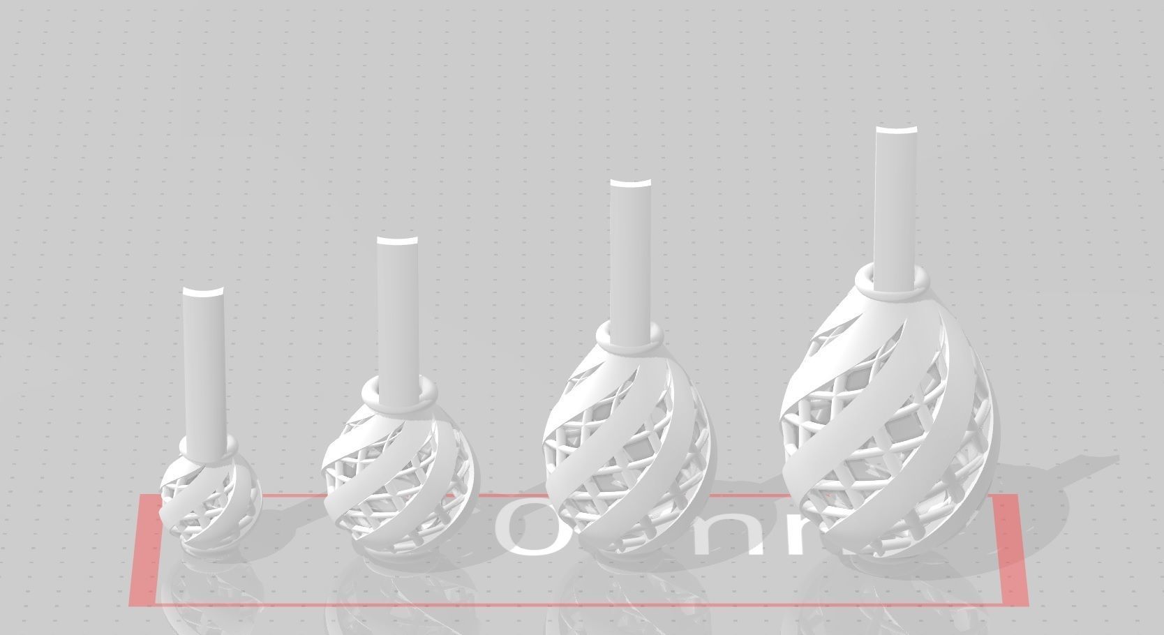 3 size stl beeds 3D print model_1
