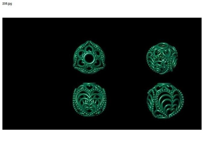 3 size stl beeds 3D print model