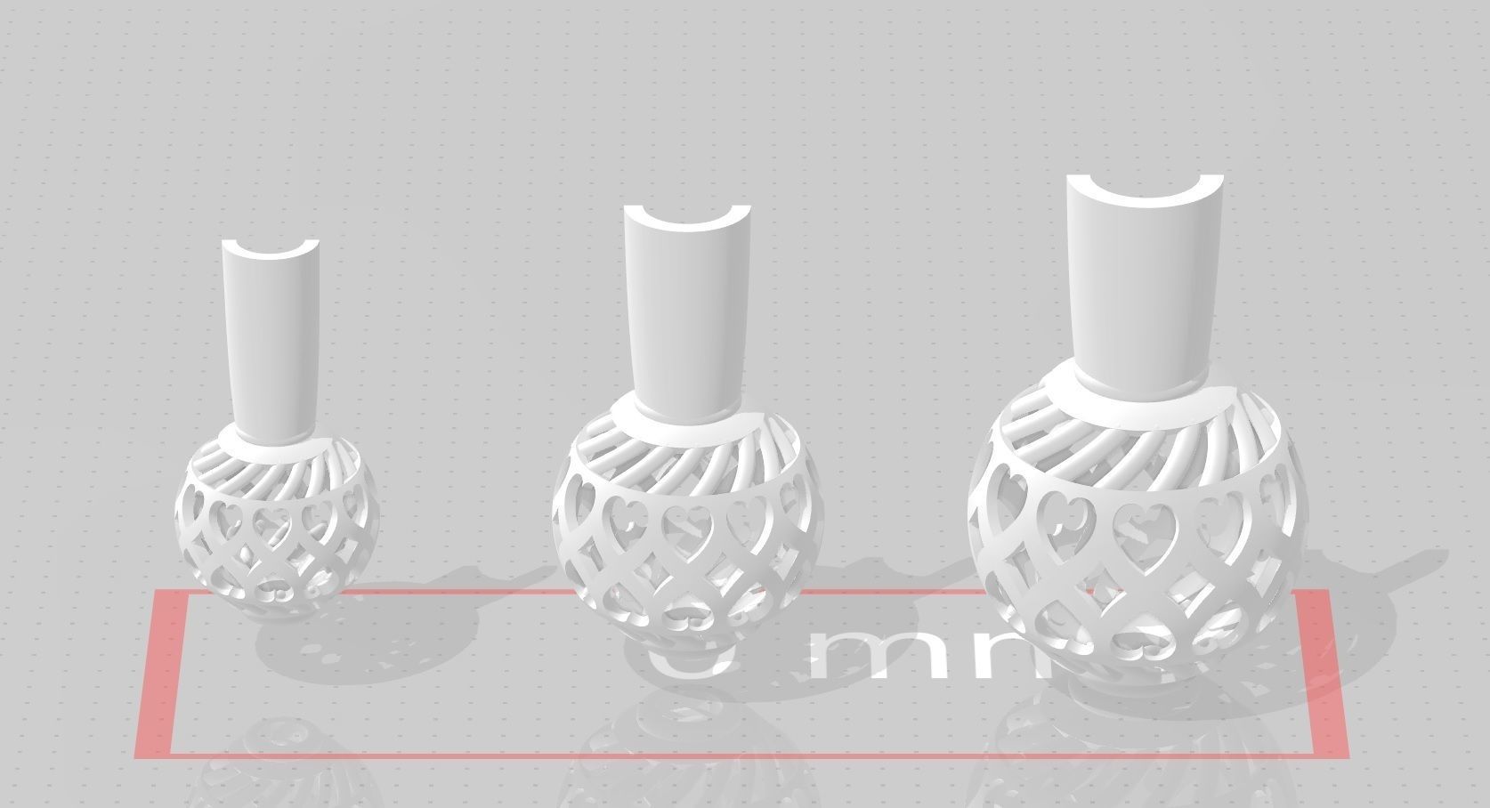 3 size stl beeds 3D print model_1