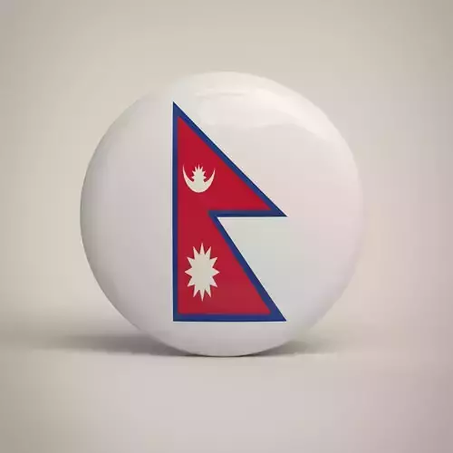 Nepal Badge Low-poly 3D model