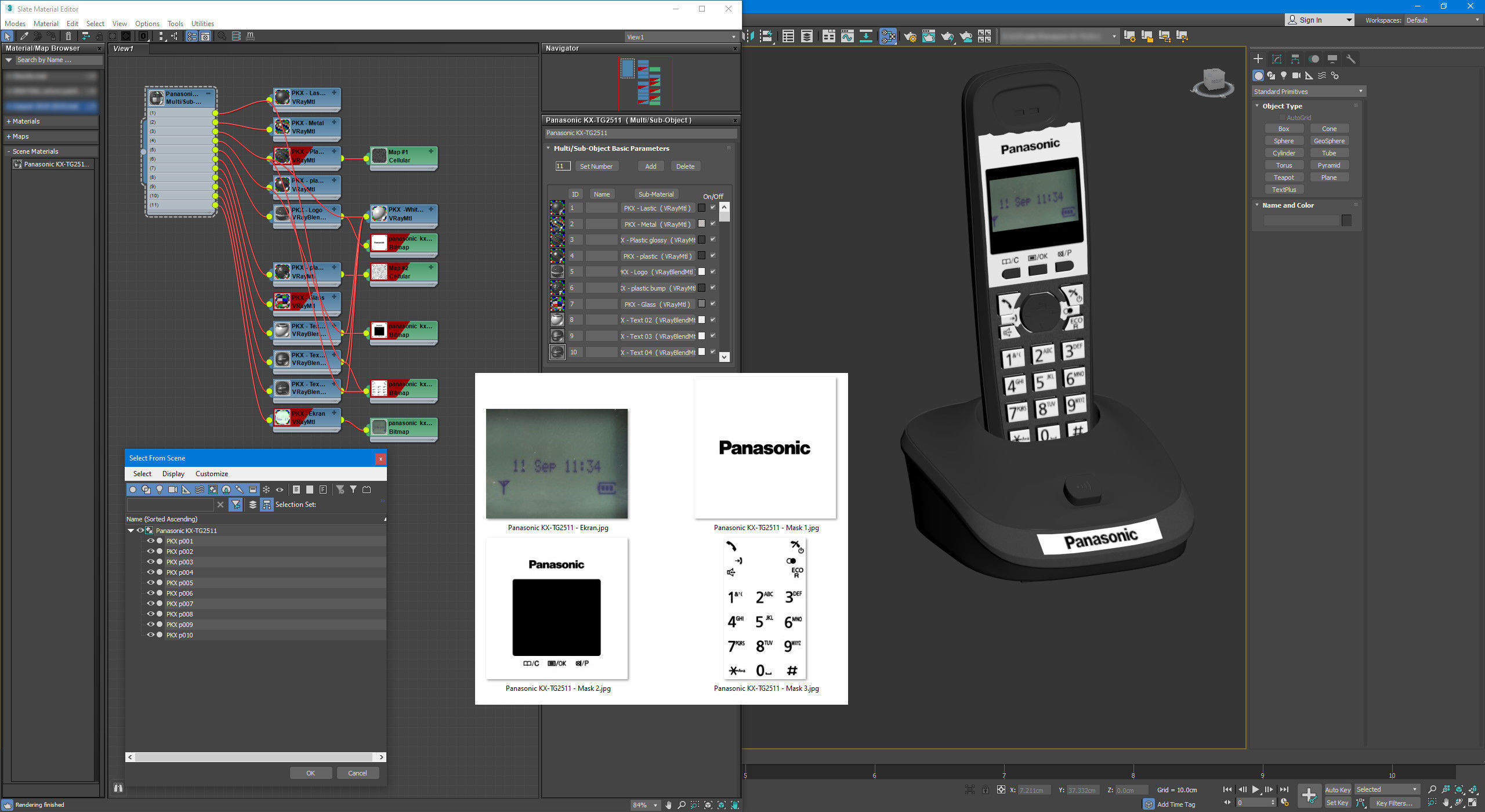 Panasonic KX-TG2511 Free 3D model_11