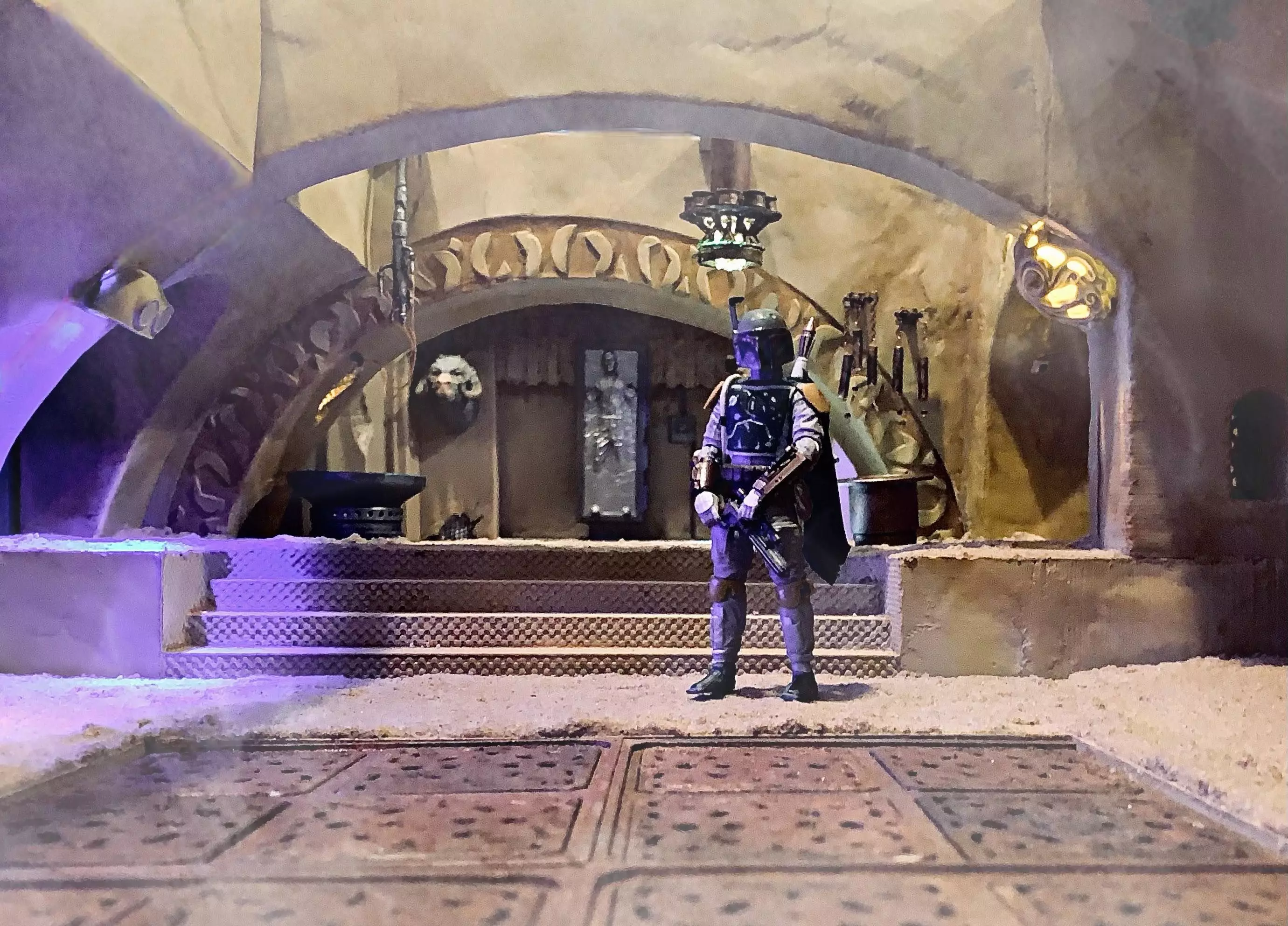 Jabbas Throne Room - Top floor - Complete set 1-12 scale 3D Model Collection_49