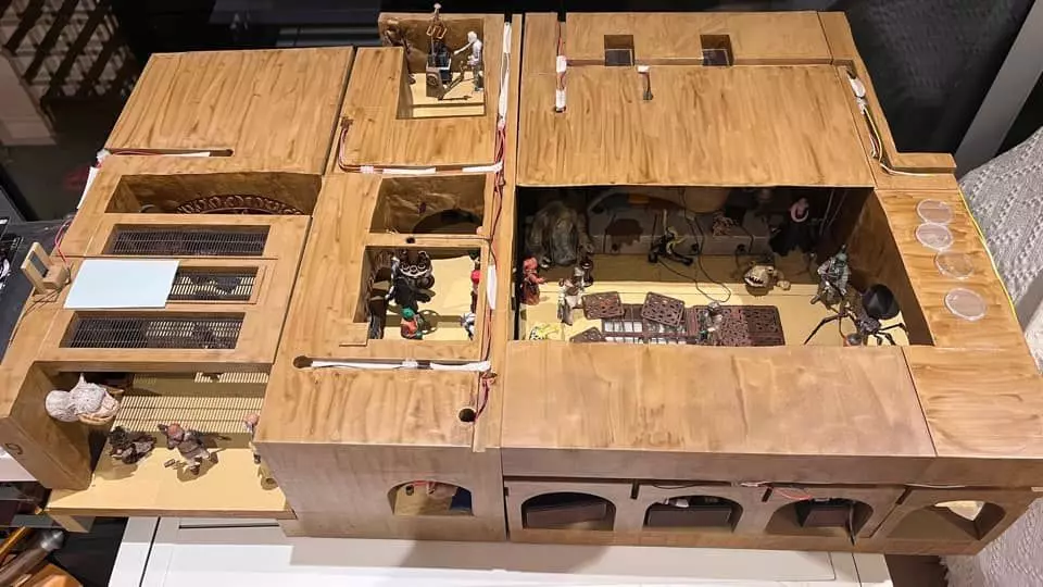 Jabbas Throne Room - Top floor - Complete set 1-12 scale 3D Model Collection_41