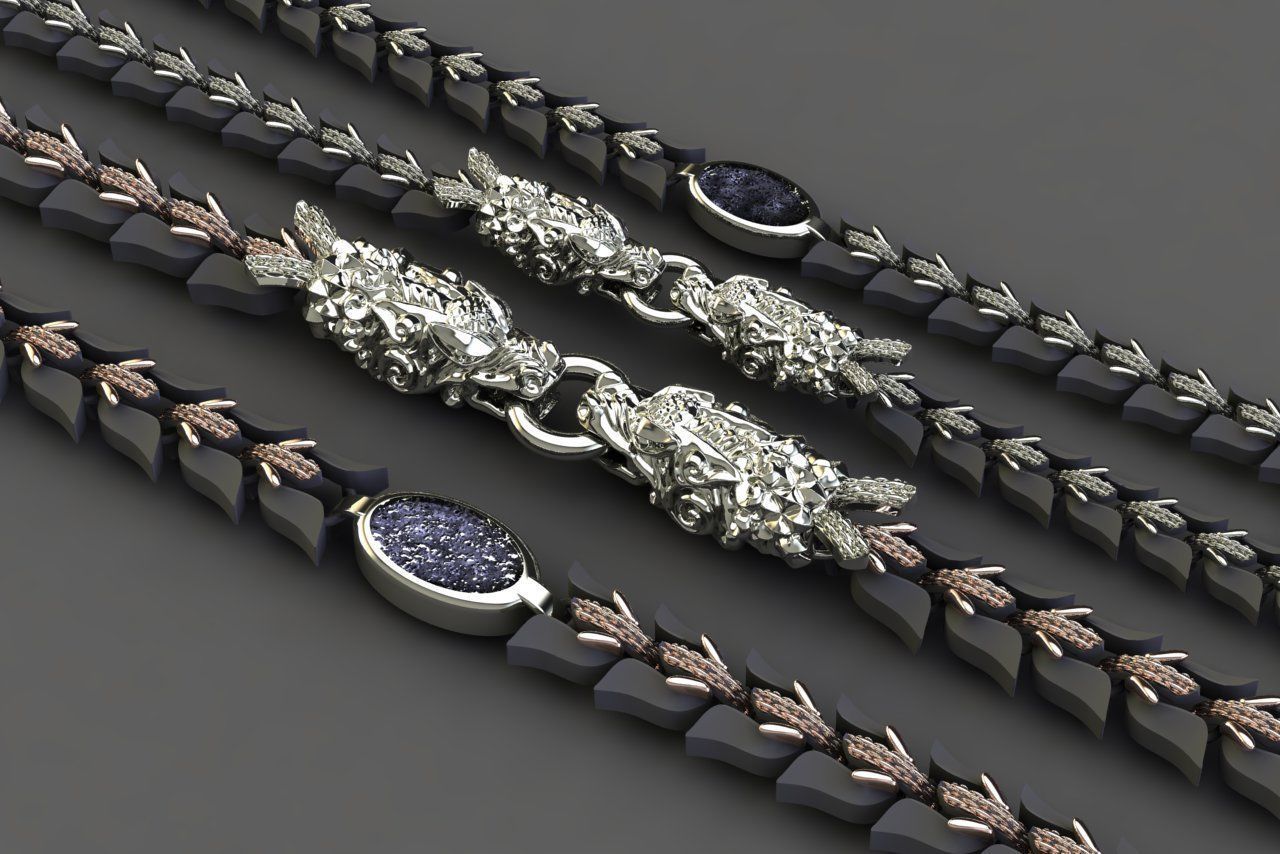 Dragon Chain 3D print model_1