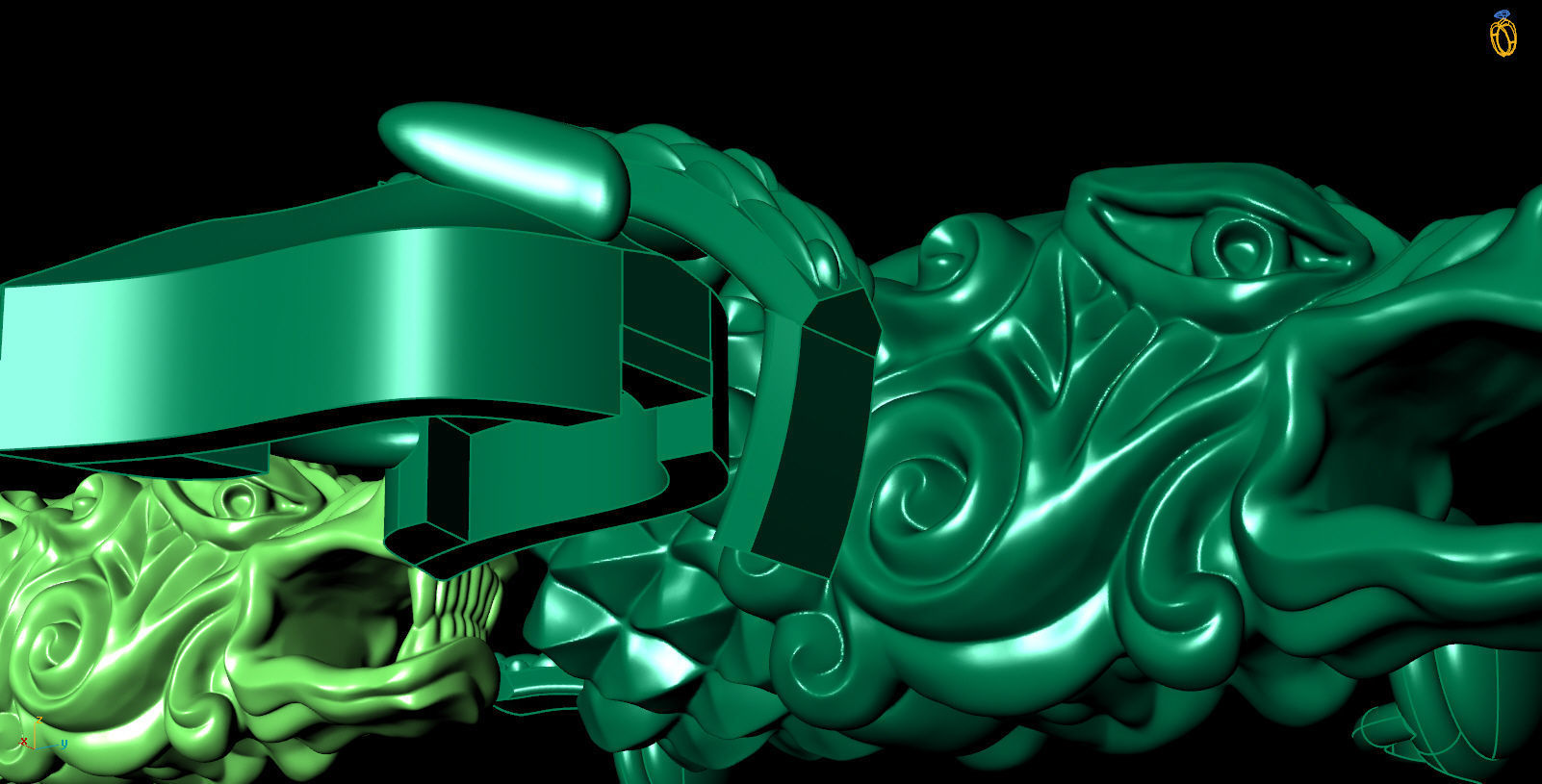 Dragon Chain 3D print model_5