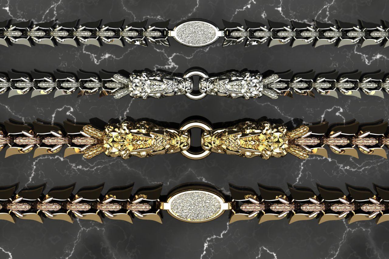 Dragon Chain 3D print model_3