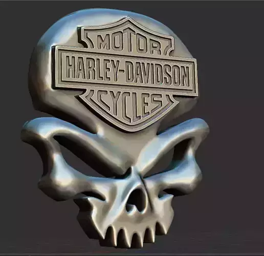 Harley Davidson Skull 3d stl model