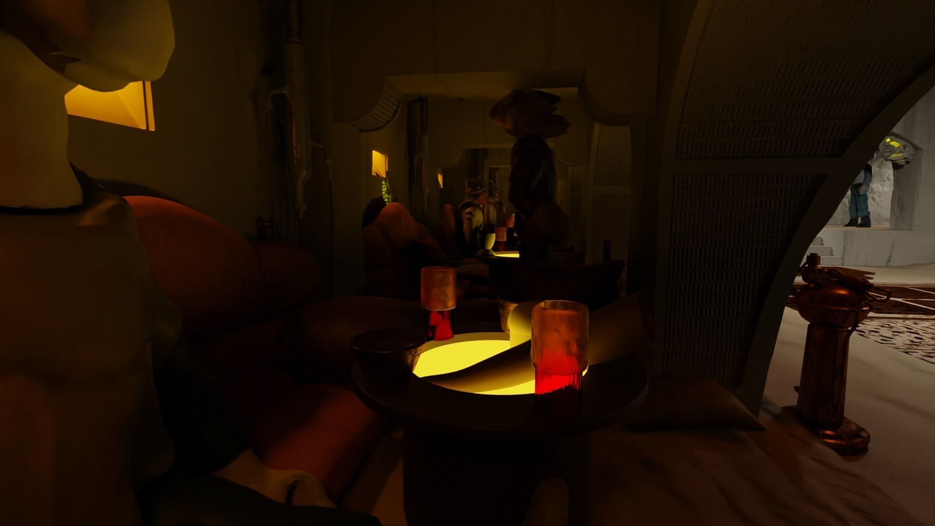 Jabbas Throne Room - Top floor - Complete set 1-18 scale 3D Model Collection_26