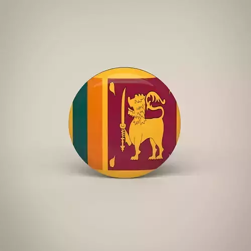 Sri Lanka Badge Low-poly 3D model